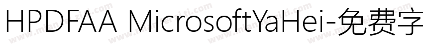 HPDFAA MicrosoftYaHei字体转换